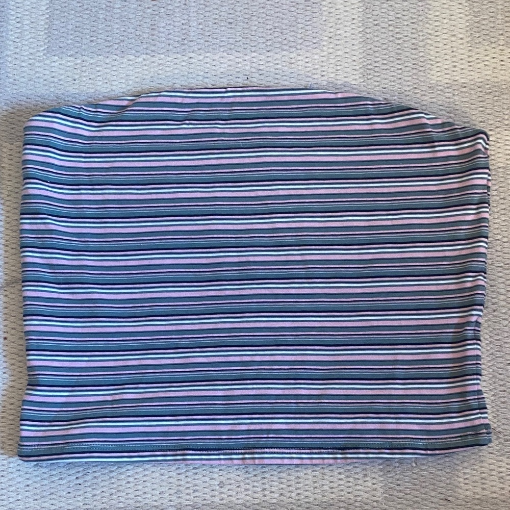 Garage Multicolor Striped Tube Top